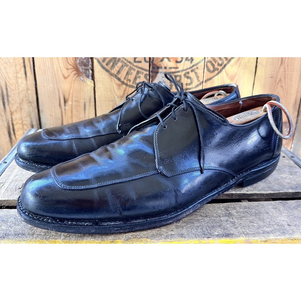 Allen Edmonds Burton Dress Shoes Leather Derby Black Men's Size 14 D Made In USA